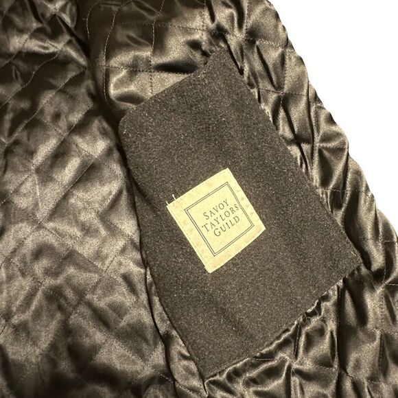 Vintage Savoy Taylor’s Guild Wool Blend Double Layered Men’s Peacoat Size Large - Picture 11 of 15